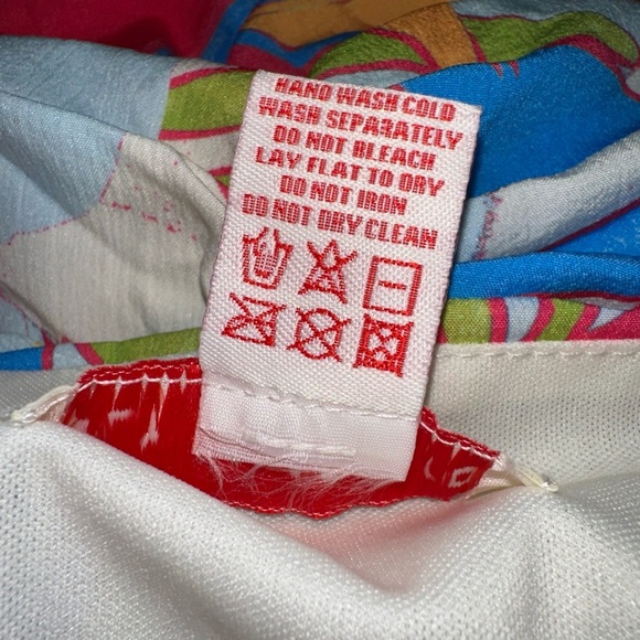 Flying Tomato Womens Sz L Mini Dress Colorful Vacation Tropical Puff Sleeve - Picture 3 of 12